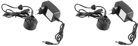 Pssopp 2-teiliger Nebelmacher mit Netzteil, Bewahrt die Luftfeuchtigkeit, Entfernt Staub, Luftbefeuchter, Brunnen-Nebelmacher für Aquarium-Brunnen Im Freien