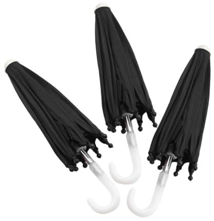 GETAJGHSD 3pezzi Mini Ombrello Pieghevole Per Bambole Accessori Per Casa Delle Bambole Decorazioni Realistiche Per Gioco Di Ruolo Miniature Stile Vintage Ombrelli Colorati Per Arredamento