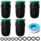 VooGenzek 5 PCS G1/2 G3/4 to 15/20 mm Irrigation Quick Connector, Micro Irrigation Adapter with Lock Barbed, Agriculture Irrigation Fittings, for Lawn, Farm, Garden