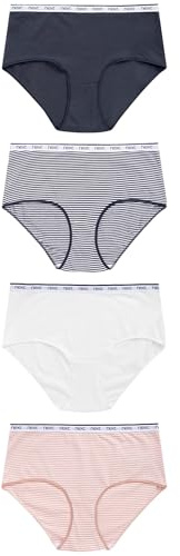 NEXT Damen Midi-Slips mit Logo und Baumwollanteil im 4er-Pack
