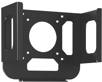 Bedycoon Metal Mount for Mac Studio VESA Wall and Under Desk Mount Compatible with Mac Studio M4 Max/ M3 Ultra/ M2 M1 Max and Ultra Under Desk Holder Bracket for Mac Studio with Cable Ties and Screws