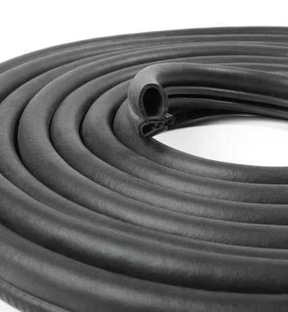 Xibao Auto Türdichtung,Gummidichtung Selbstklebend,Kfz-Wetterabisolierung,Universelle Dichtungsprofil Gummidichtung mit Seitenbirne,Autotürdichtungsstreifen,Geeignet für Autos,Boote,Wohnmobile (6M)