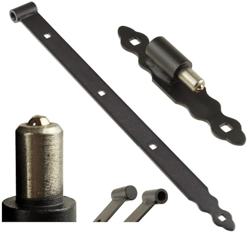 FEINZ Torscharnier 800 mm mit Kugellager | Torband, Scharnier, Schwarz, Türscharniere außen, Torscharnier, Türband, Holztore, Kugellager, Door Hinges