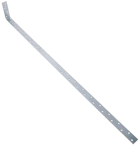 Vertical Light Duty Restraint Strap 1000mm Length 100mm Bend Galvanised 10PK