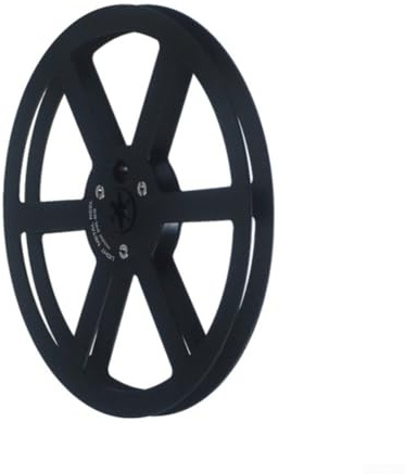 17,8 cm Aluminium-Klebebandrolle mit 6-Loch-Design für Pioneer PR85, kompatibel mit 1/4-Zoll-Klebeband, erhöht die Haltbarkeit in Tape-Decks (schwarz)