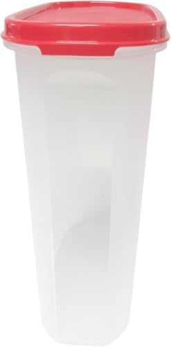 Tupperware Eidgenosse Oval Kompaktbehälter Vorrat Modular Kühlschrank System Eidgenosse rot 2300ml XL
