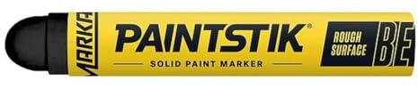 Markal 80623 B-E Paintstik Solid Paint Ambient Surface Marker, Black (Pack of 12)