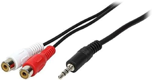 LogiLink CA1045 Audio Kabel, 1x 3,5mm Male zu 2X Cinch Female, 5,0m
