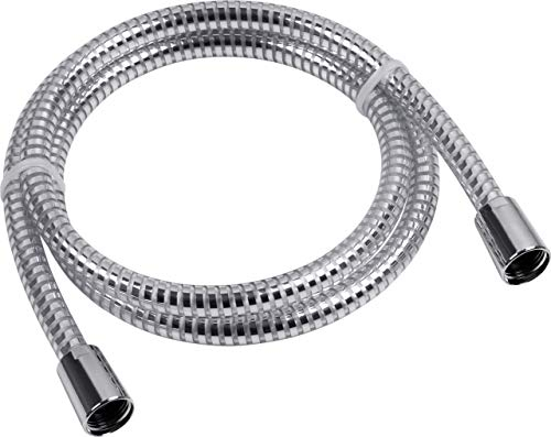 Cornat Brauseschlauch - 150 cm Länge - Kunststoff verchromt - Extrem Belastbar - 1/2 Zoll Anschluss / Duschschlauch Made in Germany / Ersatzschlauch für Dusche & Badewanne / TECB3372