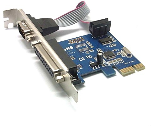 S SIENOC DB25 Parallel Port LPT Printer DB9 RS232 zu to PCI-E PCI Express Card Adapter Converter WCH Chipsatz
