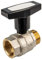 tecuro Kugelhahn, Innen- x Aussengewinde Rp 1 Zoll (DN 25) Alu-T-Griff, Messing vernickelt