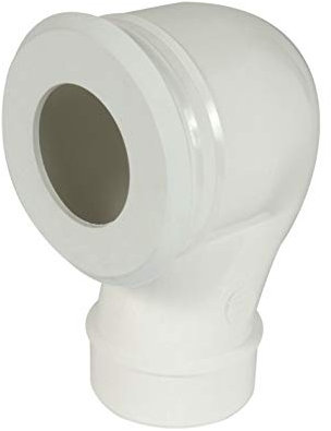 pipe coudée pour wc - diamètre 100 mm - sortie verticale - nicoll cwp33