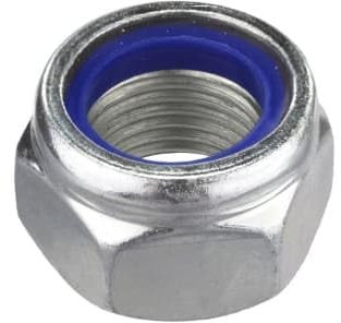 Nyloc Nuts, A2 Stainless Steel Hex Nylon Insert Lock Nuts, M3,M4,M5,M6.M8.M10 And M12 (M4 x 10 Pack)