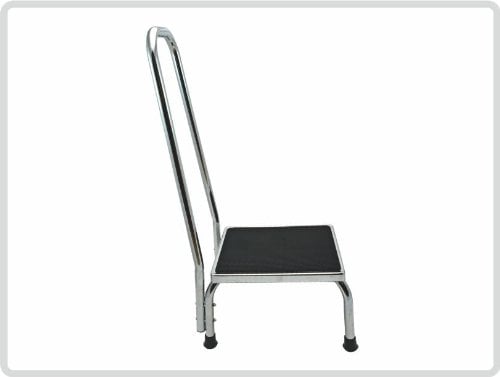 Trittstufe aus Metall mit gebogener Haltegriff, Fußtritt, Trittstufe,Tritthocker