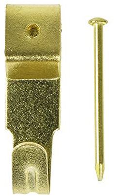 TIMCO Picture Hanging Hooks - Single - Electro Brass No.2 Single - 12 Pieces