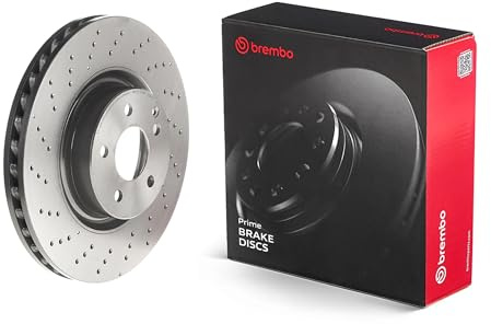 Brembo 09.A732.11 UV Coated vented drilled Front Brake Rotor BRABUS/MERCEDES-BENZ OE# A2214211012