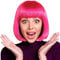 Bob Perücke Wig Cabaret Pagenkopf Pagen Charleston Perücken für Karneval Fasching Motto Party (Bob pink)