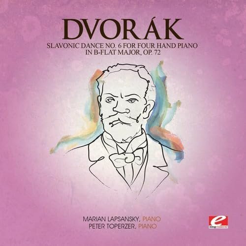 Slavonic Dance 6 Four Hand Piano B-Flat Maj 72