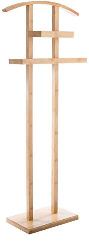 5FIVE Valet Multi-usages en Bambou - Pratique Astucieux - Coloris Bois