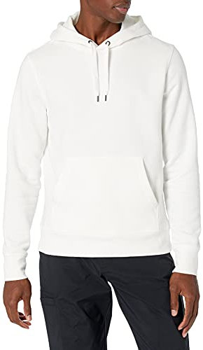 Amazon Essentials Felpa con Cappuccio, Non Apribile, Disponibile in Taglie Big & Tall Uomo, Bianco Brillante, L