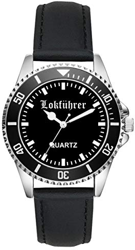 KIESENBERG Geschenk für Lokführer Eisenbahner Uhr L-2220