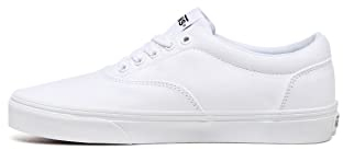 Herren Vans Größe 43, Doheny Sneaker Triple White Canvas Sportschuhe, Low-Top Turnschuhe für Herren, Leichte Herrenschuhe von Vans Active Wear Range (EU 43)