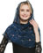 Leimandy Orthodoxer Schleier Kopfbedeckung mit gestickten Blumen Katholische Kapelle Mantilla Schleier V50, Marineblauer Schleier, One size