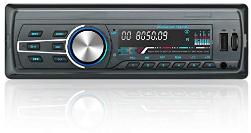 EZoneTronics 25WX4 Digital Media Single Din Autoradio Stereo-MP3-Player, FM/SD/USB/TF/AUX/Bluetooth, Freisprechfunktion mit drahtloser Fernbedienung