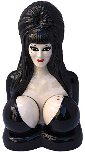Elvira Mistress Of The Dark Salt & Pepper Shaker Set Sexy Gothic Collectible