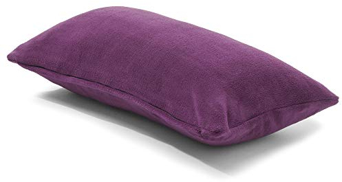CelinaTex Xanio Dekokissen mit Innenkissen 48 x 74 cm lila Coral-Fleece Sofakissen Mikrofaser Kuschelkissen