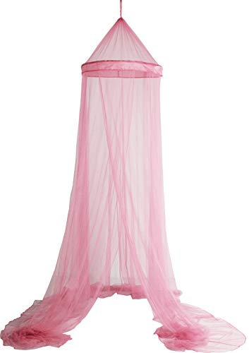 matrasa Moskitonetz Baldachin für Einzelbetten - Ø 60 cm - Insektenschutz fürs Bett rosa