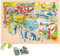 goki 57429 - Einlegepuzzle Polizeieinsatz aus Holz - 56 Teile