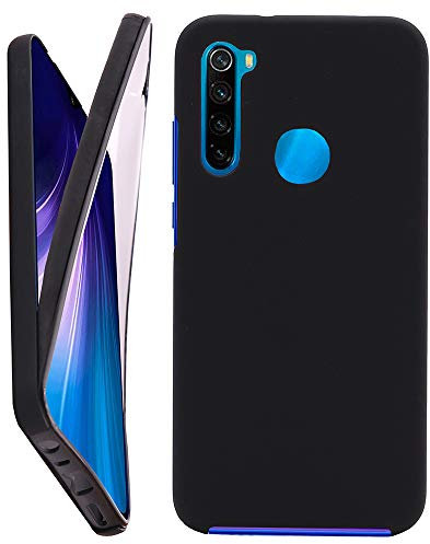 CEKA TECH Coque pour Xiaomi Redmi Note 8, Protection intégrale Avant + arrière en Rigide, Housse Etui Tactile 360 degré – Antichoc, Transparent pour (Redmi Note 8 (6,3 Pouces), Noir)