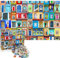 JMbeauuuty 1000 Piece Jigsaw Puzzles for Adults - Windows and Doors of the World Puzzles Difficult Puzzle Educational Games Home Decoration - 19.7 x 27.6 Inches