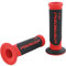 Motorrad Griff-Gummi für 22mm 7/8 Lenker Enden offen Rot/Schwarz