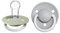 BIBS De Lux Glow Schnuller 2er-Pack, BPA-frei. Leuchtet im Dunkeln, Kirschform Nippel. Silikon, Hergestellt in Dänemark. 0-36 Monate (2er Pack), Sage NIGHT/Cloud NIGHT