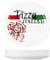 MamboCat 6-er Set Pizzateller Pizza Italian Ø 30,5 cm große weiße Teller aus Steingut zum Anrichten für Pizza und Co oder als Steingutplatte zum Servieren von Wurst und Käse I Pizza Teller mit Motiv