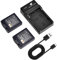DSTE 2pcs CGR-S006E Batteries and Charger Lumix DMC-FZ30 DMC-FZ50 DMC-FZ28 DMC-FZ18 DMC-FZ8 DMC-FZ38 DMC-FZ35 DMC-FZ7