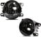 WISCOL Nebelscheinwerfer passt für CITROËN C1 C4 DACIA FIAT FORD Fiesta Focus JAGUAR OPEL PEUGEOT 107 207 PORSCHE RENAULT Keleos Megane SUZUKI Swift Ein Paar Nebelscheinwerfer Rauch Linse H11