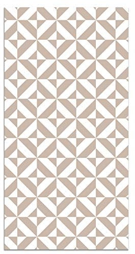 Panorama Tappeto Vinile Cucina Bagno - Varie Dimensioni - (Geometria Rosa 120x160 cm)