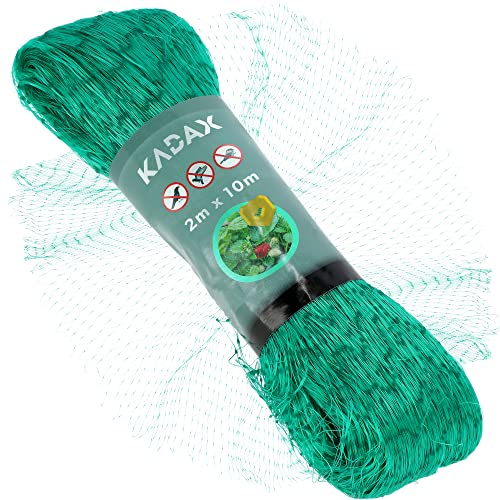 KADAX Filet Anti-Oiseaux à Mailles serrées, 6 Tailles, Filet de Protection Contre Les Oiseaux, Filet de Jardin, Filet de Protection Contre Les Feuilles, Filet de Protection pour Bassin (2 x 10 m)