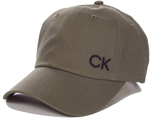 Calvin Klein Mens Cotton Twill Cap – Khaki – Einheitsgröße