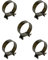 Pack of 5 Stainless Steel Mini Fuel Line Hose Clip Jubilee Petrol Pipe Clamps Silver (22-24mm)