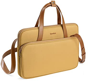 tomtoc Protective Laptop Shoulder Bag Case for 13-14 Inch MacBook Air/Pro, 13.5-14.4 Surface Laptop Studio/5/4/3, HP Chromebook 14, Acer Aspire 14, ThinkPad/Yoga 14, ASUS Zenbook 14, Dell Latitude 14
