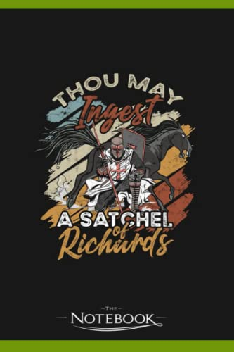 Thou May Ingest A Satchel Of Richards Vintage 2 Notebook: Gratitude Journal Notebook Gift 120 Pages, 6x9 Cover| Perfect Gift for All Ages
