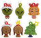 Hallmark Dr. Seuss How The Grinch Stole Christmas! Miniatur-Weihnachtsschmuck, 6 Stück
