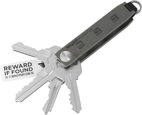 Keyport Pivot 2.0 Ti Schlüssel-Organizer – Premium Titan Schlüssel-Organizer Schlüsselanhänger,Auto-Schlüsselanhänger,Titan