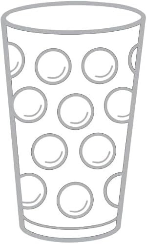 Dubbeglas Autoaufkleber (Silber) 6 x 10 cm - Aufkleber für das Auto - Der Autoaufkleber für Pfälzer - Pfalz Schorle Edition