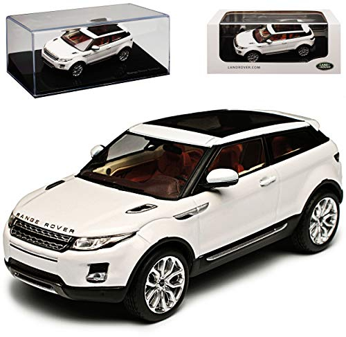 Ixo Land R*o*v*e*r Range R*o*v*e*r Evoque L538 3 Türer Coupe Weiss 1. Generation 2011-2019 1/43 PremiumX Modell Auto mit individiuellem Wunschkennzeichen