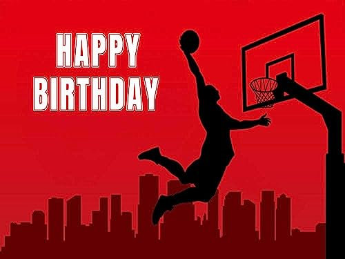 2,1 x 1,5 m Basketball Sport Thema Happy Men Geburtstag Party Dekoration Supplies Varsity Reunion Schule Karneval Event Booth Hintergrund Banner Requisiten Fotografie Hintergrund